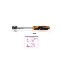 Embout, Douille & Accessoires BETA Cliquet 1/2" 72 Dents à Glissière - 920/50 - 009200871