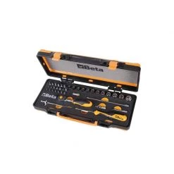 Embout, Douille & Accessoires BETA Coffret 1cliquet 12douilles 20emb.7 Acces - 900/C12MR - 009000962