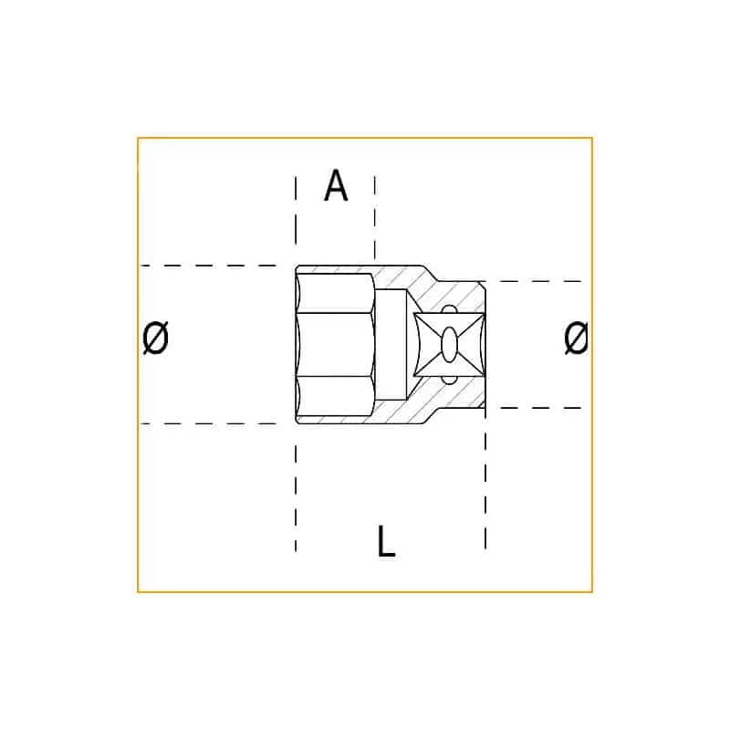 Embout, Douille & Accessoires BETA Douille 6 Pans 1/2" - 920 A 2 Embout, Douille & Accessoires BETA Douille 6 Pans 1/2" - 920 A – Image 2