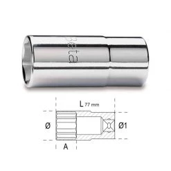 Embout, Douille & Accessoires BETA Douilles 6 Pans 1/2" Série Longue - 920AL