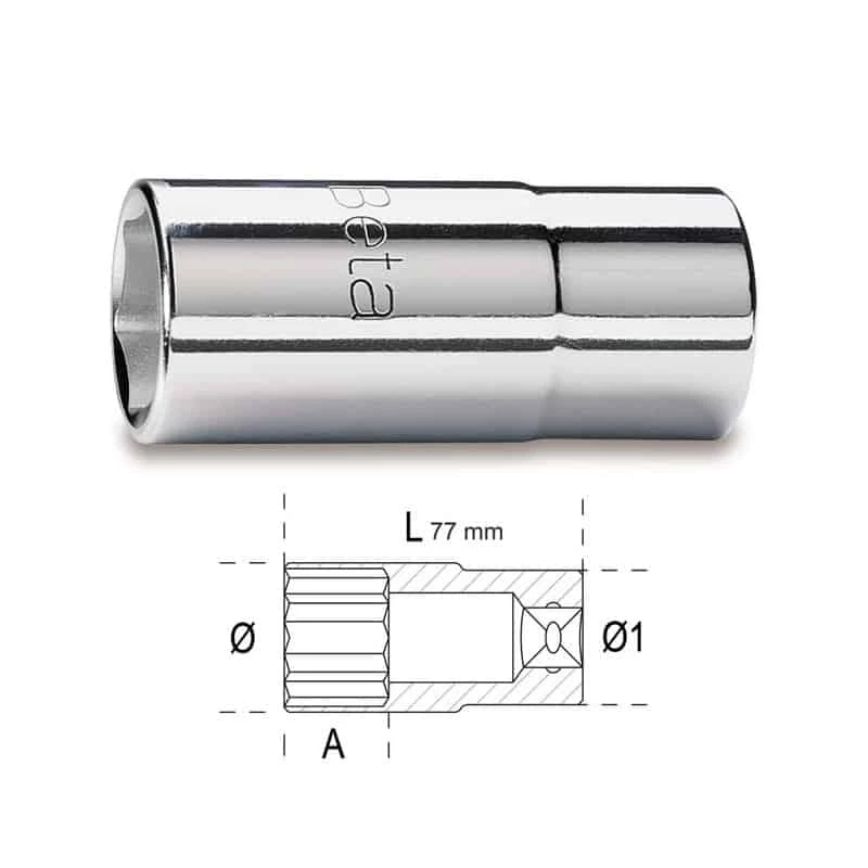 Embout, Douille & Accessoires BETA Douilles 6 Pans 1/2" Série Longue - 920AL 1 Embout, Douille & Accessoires BETA Douilles 6 Pans 1/2" Série Longue - 920AL