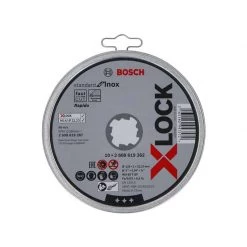 Disque & Meule BOSCH 10 Disques à Tronçonner Plats X-LOCK 125mm - Standard For Inox