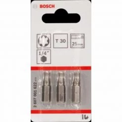 Accessoire Consommable Soldes -Accessoire Consommable Soldes bosch 3 embouts xh t30 25mm 2607001622 1