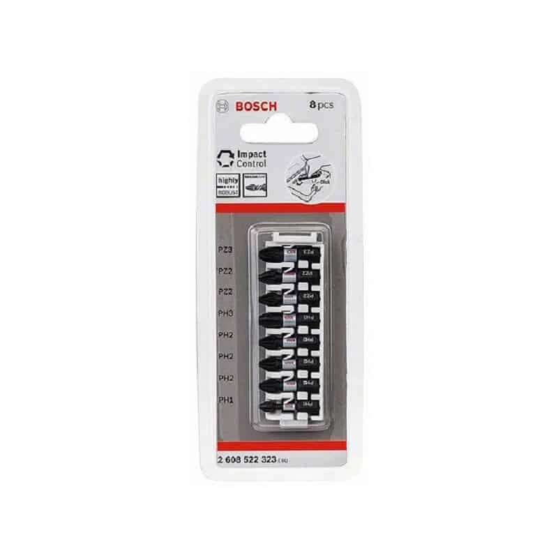 Embout, Douille & Accessoires BOSCH Barette 8 Embouts De Vissage PH/PZ Impact Control - 2608522323 2 Embout, Douille & Accessoires BOSCH Barette 8 Embouts De Vissage PH/PZ Impact Control - 2608522323 – Image 2