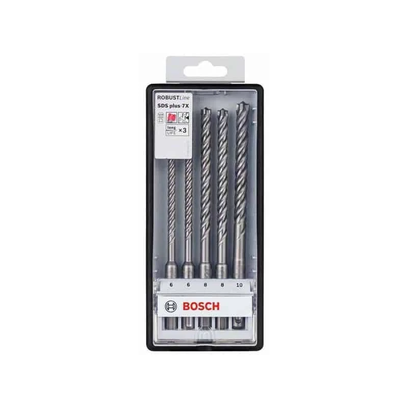 Foret Béton BOSCH Coffret 5 Forets Robust Line SDS-Plus-7X - 2608576200 2 Foret Béton BOSCH Coffret 5 Forets Robust Line SDS-Plus-7X - 2608576200 – Image 2