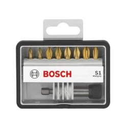 Embout, Douille & Accessoires BOSCH Coffret 8 Embouts De Vissage Pz + Porte Embout - 2607002575