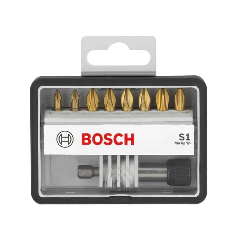 Embout, Douille & Accessoires BOSCH Coffret 8 Embouts De Vissage Pz + Porte Embout - 2607002575 1 Embout, Douille & Accessoires BOSCH Coffret 8 Embouts De Vissage Pz + Porte Embout - 2607002575