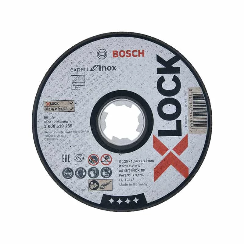 Disque & Meule BOSCH Disque à Tronçonner Plat X-LOCK 125mm - Expert For Inox 1 Disque & Meule BOSCH Disque à Tronçonner Plat X-LOCK 125mm - Expert For Inox
