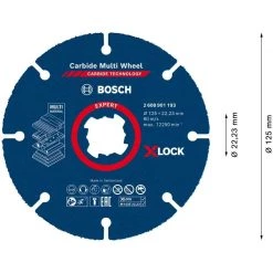 Disque & Meule BOSCH Disque X-Lock Carbure Expert Multimatériaux 125 Mm - 2608901193 -Accessoire Consommable Soldes bosch disque x lock carbure expert multimateriaux 125 mm 2608901193 2