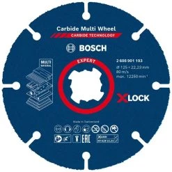 Disque & Meule BOSCH Disque X-Lock Carbure Expert Multimatériaux 125 Mm - 2608901193