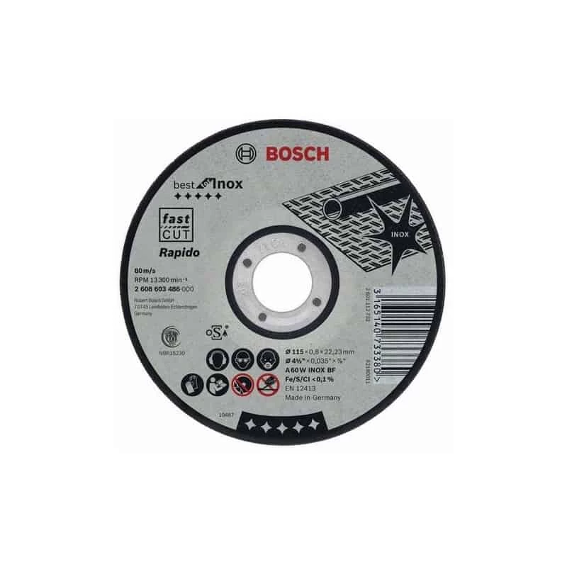 Disque & Meule BOSCH Disques Rapido à Tronçonner Best For Inox 1 Disque & Meule BOSCH Disques Rapido à Tronçonner Best For Inox