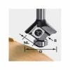 Fraise à Bois & Mèche Spéciale FESTOOL Fraise à Moulurer Plaquette S8 HW R3 D28 KL12,7OFK - 499808