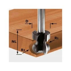 Fraise à Bois & Mèche Spéciale FESTOOL Fraise Pour Poignée Moulurée - 491140