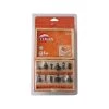 Fraise à Bois & Mèche Spéciale LEMAN Coffret 12 Mèches De Défonceuse Queue 8mm - 418-700-12