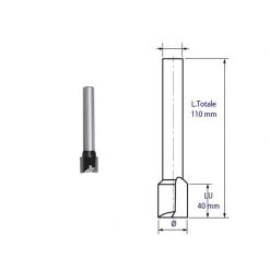 Fraise à Bois & Mèche Spéciale LEMAN Mèches à Rainer Droite Carbure Serie 408 Extra Longue