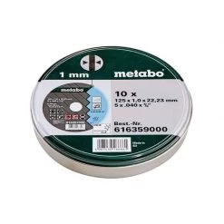 Disque & Meule METABO 10 Disques à Tronçonner "SP" 125mm Inox - 616359000