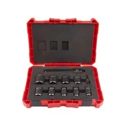 Embout, Douille & Accessoires MILWAUKEE Coffret 11pièces - Douilles 1/2" Shockwave - 4932480456