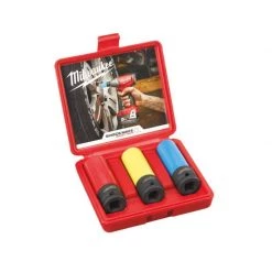 Embout, Douille & Accessoires MILWAUKEE Coffret 3 Douilles 1/2" Shockwave - 4932451568