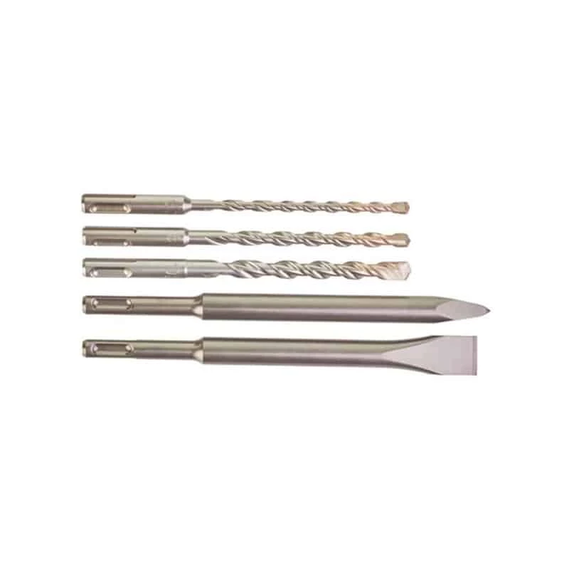 MILWAUKEE Set 3 Forets Béton + 2 Burins SDS-Plus - 4932430002 1 MILWAUKEE Set 3 Forets Béton + 2 Burins SDS-Plus - 4932430002